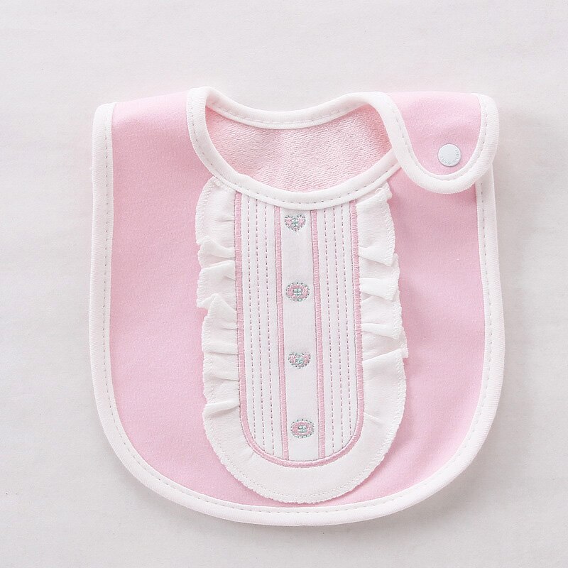 Bavaglino neonato 3 Strati Impermeabile Babys fumare Bavaglini per Bambini Cena Alimentazione Bavaglino saliva Asciugamano bambino Fiocco Rosso Cravatta Signore Baberos t0500