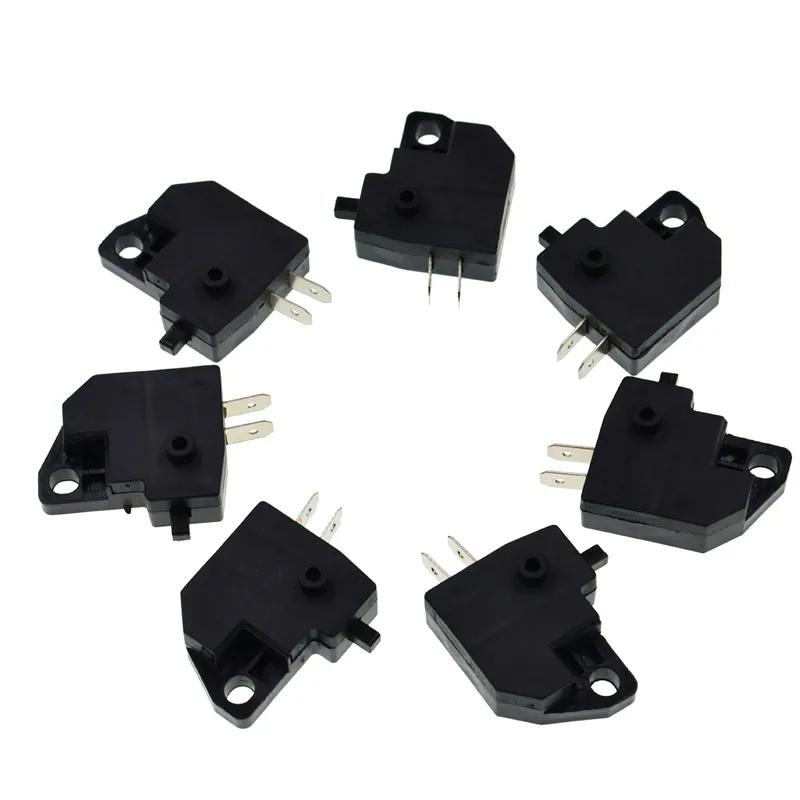 10 Uds. Interruptor Universal para motocicleta, parada de freno delantero derecho/izquierdo como freno de disco de coche eléctrico, accesorios de interruptor de Control de manillar