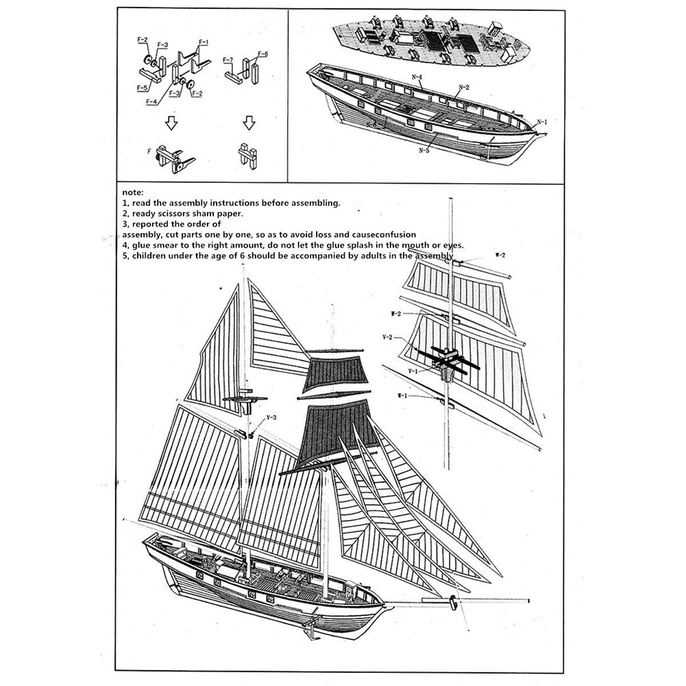 1:100 schaal mini houten zeilboot schip kit boot speelgoed diy model decoratie uitstekend decoratief item