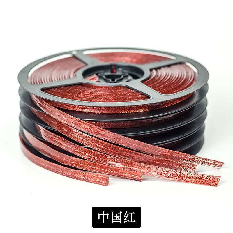 Ceramic Tile Mildewproof Gap Tape Self-adhesive Kitchen Waterproof Sticker Bathroom Beautiful Seam Tape Edge Decoration 1roll 6m: China Red