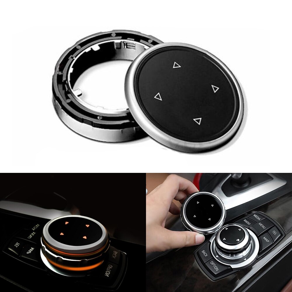 Copertura del pulsante multimediale per auto manopola cornice cornice per bmw F10 F20 F30 controllore iDrive copertura del pulsante multimediale ordinare
