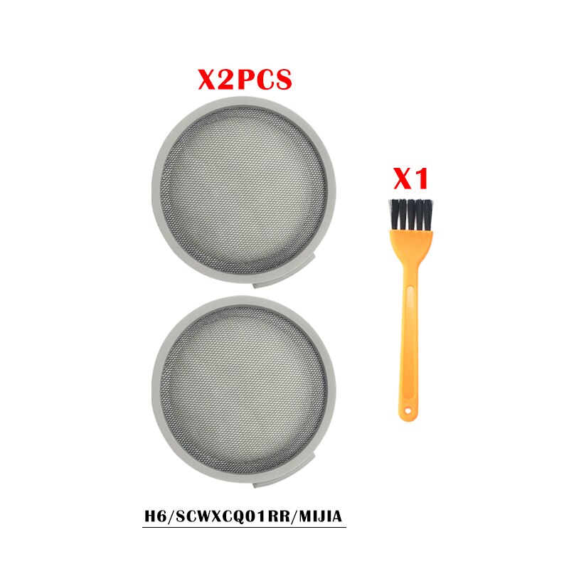 til xiaomi mijia roborock  h6 scwxcq 01rr håndholdt støvsuger tilbehør vaskbart hepa filter støvpose reservedel: Lysegrønn