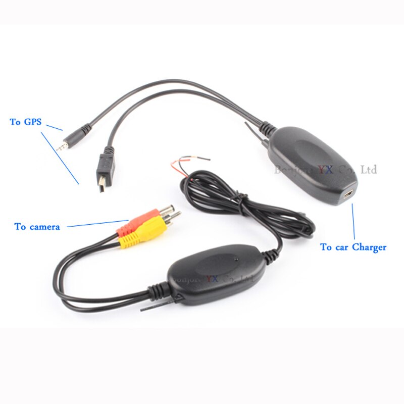 Draadloze auto gps met 7 leds ir auto achteruitrijcamera waterdichte achteruitrijcamera parkeersensor, gratis verzending