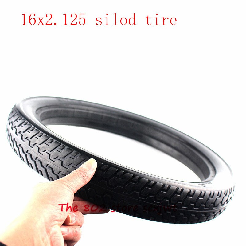 16 inch band 16*2.125 solid band Elektrische Voertuig band 16x2.125 Non inflatie tubeless tyre past Vouwen elektrische fiets E-bike