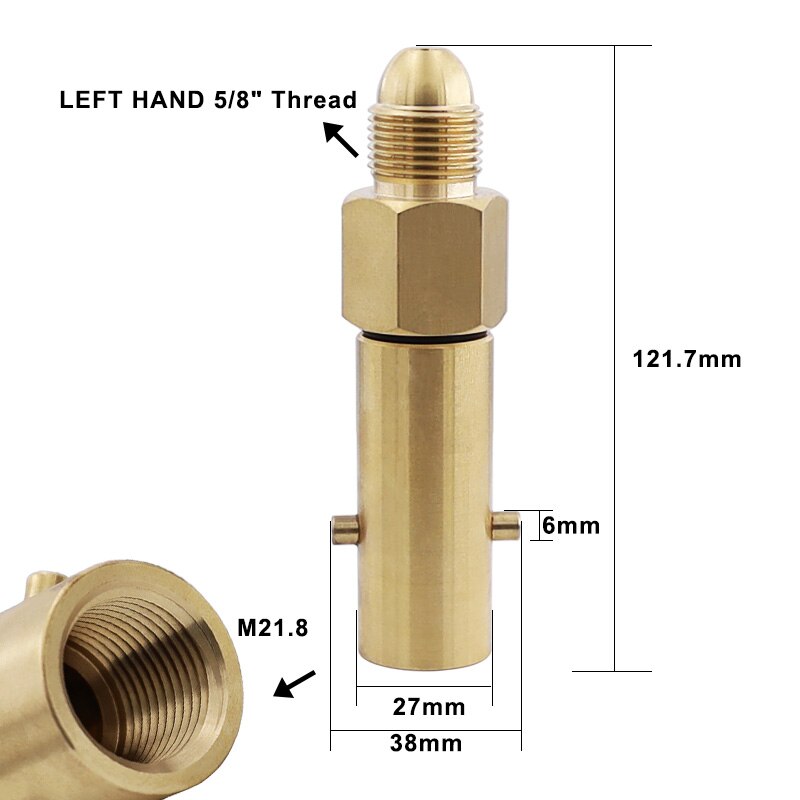 Fyll gasflaskcylinder uk bajonett lpg filler till mässingsadapter