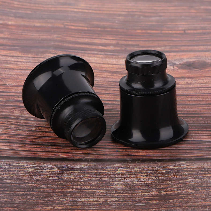 2PCS 20X Magnifying Glasses Eye Loupe Loop Optical Magnifier Jewelry Repair Tool