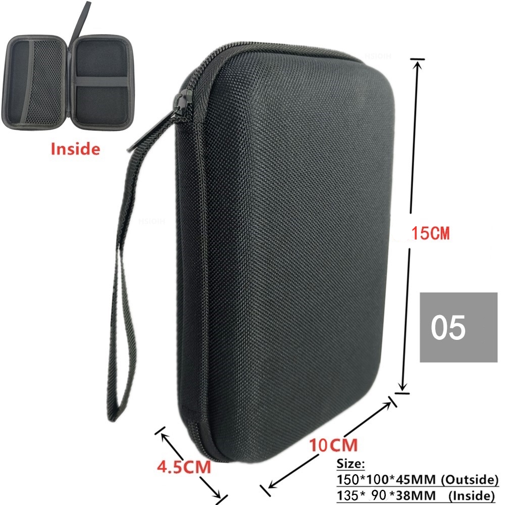 Digital Multimeter Bag Tool Storage Bags for Electronic Accessories Shockproof Bag EVA Box Case Earphone Data Cable Storage Bag: green