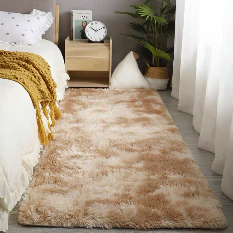 Tapete super macio de pelúcia para crianças, Tapete de cabeceira, Fuzzy Foot, Tapetes de oração, Sala de estar, Decoração do quarto: 1200mm x 1200mm / Vermelho