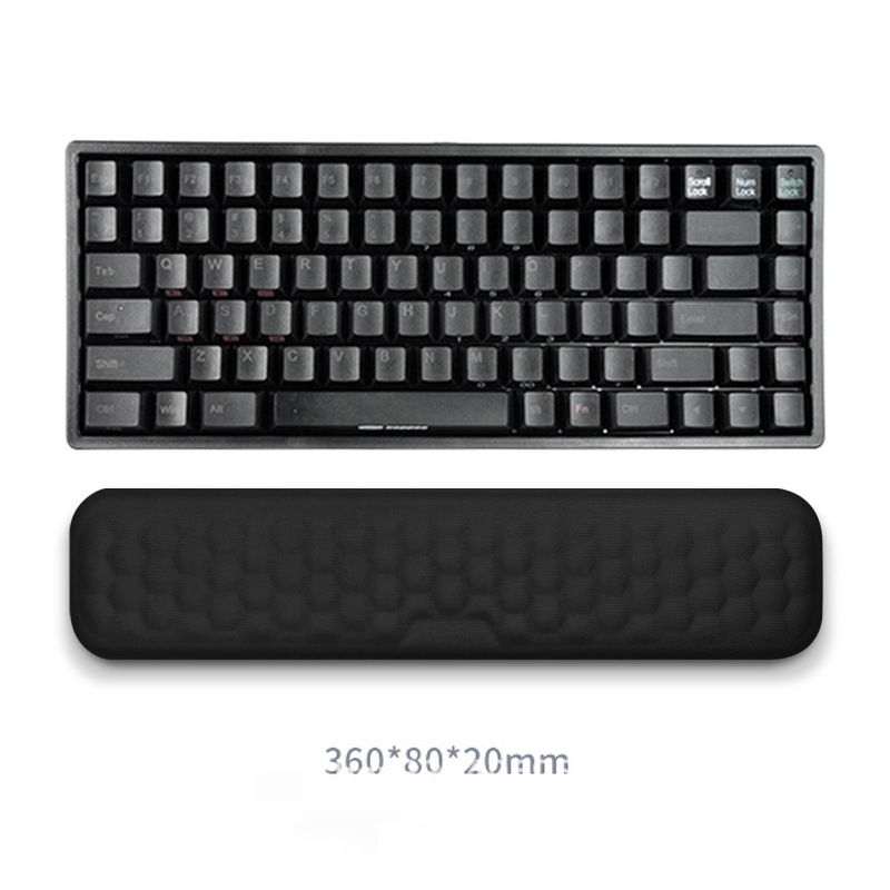 Tastatur-Handgelenkauflage, Memory-Schaum, Tastatur, Maus, Handgelenkauflage, ergonomisches , Handgelenkpolster für Computer, Tastatur, Laptop, Handgelenk: Dark Brown