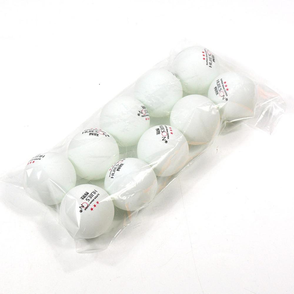 10 pcs/Bag ABS Material Table Tennis Balls 3 Star 40+mm 2.8g Plastic Ping Pong Balls for Table Tennis Ball: white