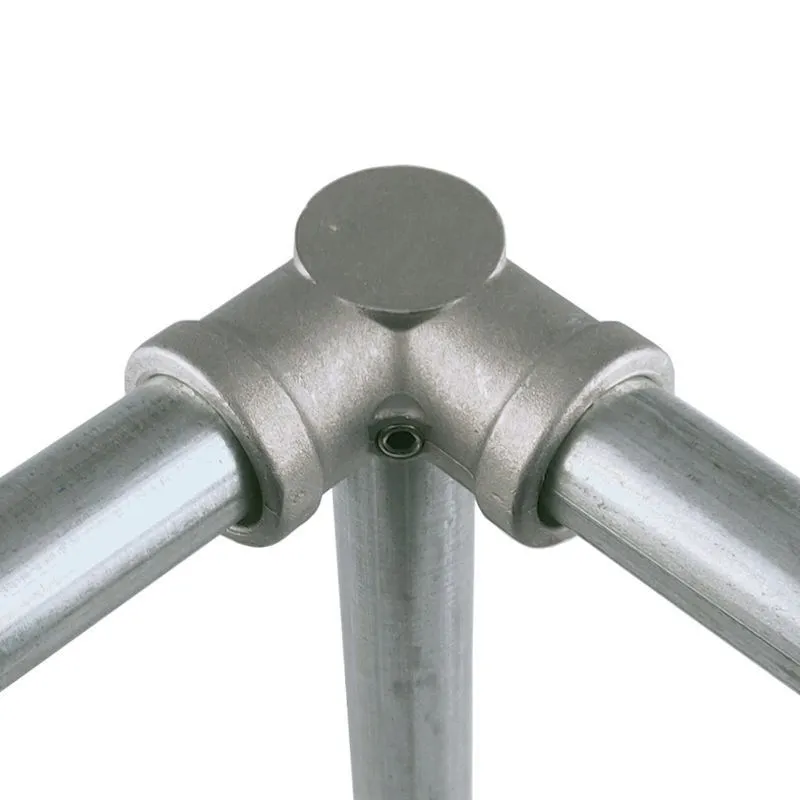 Conector de aleación de aluminio, Base en T de codo, accesorio plano tridimensional, sujetador de conexión, piezas de estante de tubo de acero de 20mm