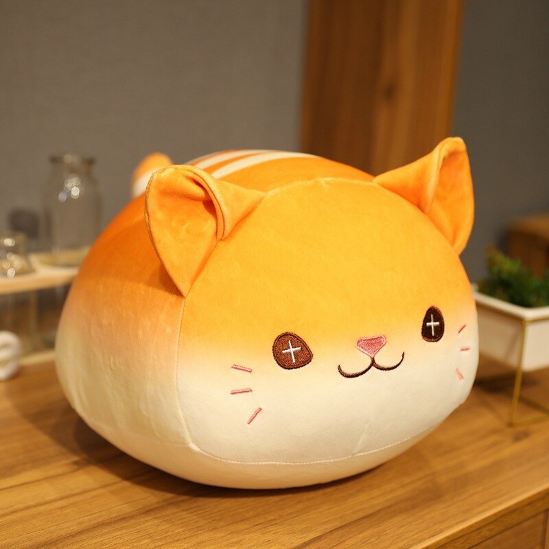 Japanse Kitten Sierkussen Kat Cartoon Knuffel Kussens Decoratieve Pop Meisje Vriend Student Squishmallow Voor Home Decor