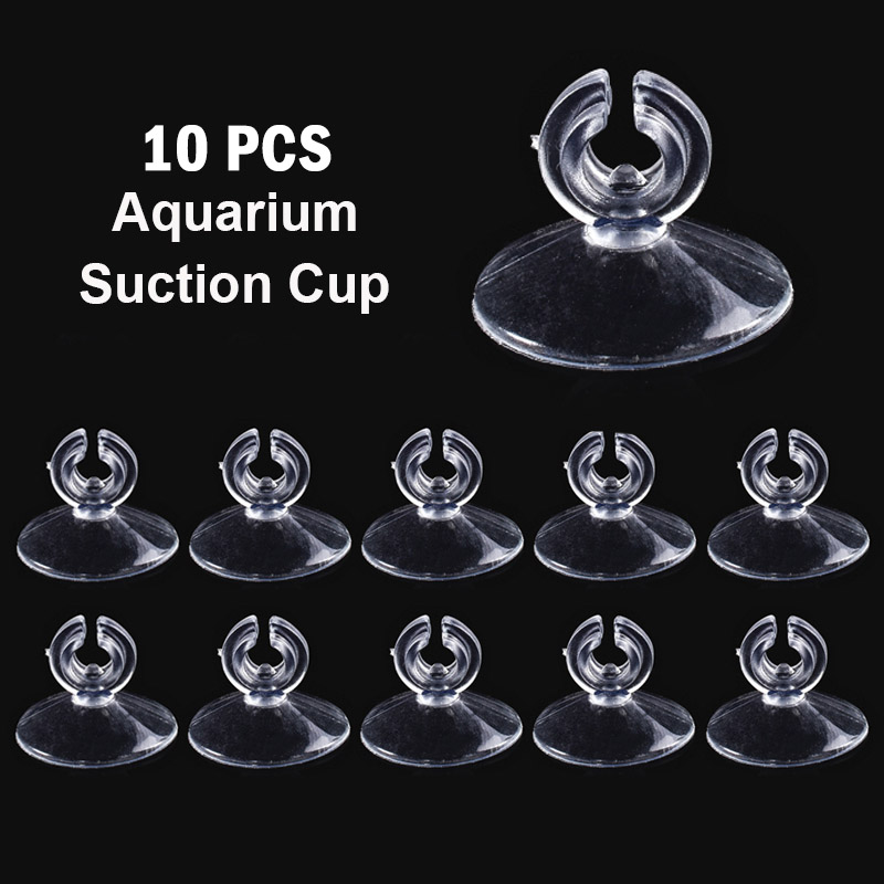 1 Pc Aquarium CO2 Diffuser Glass Tank Bubble Atomizer Reactor Solenoid Regulator Moss CO2 Atomizer for 60~300L Plants: 10PCS Suction Cup