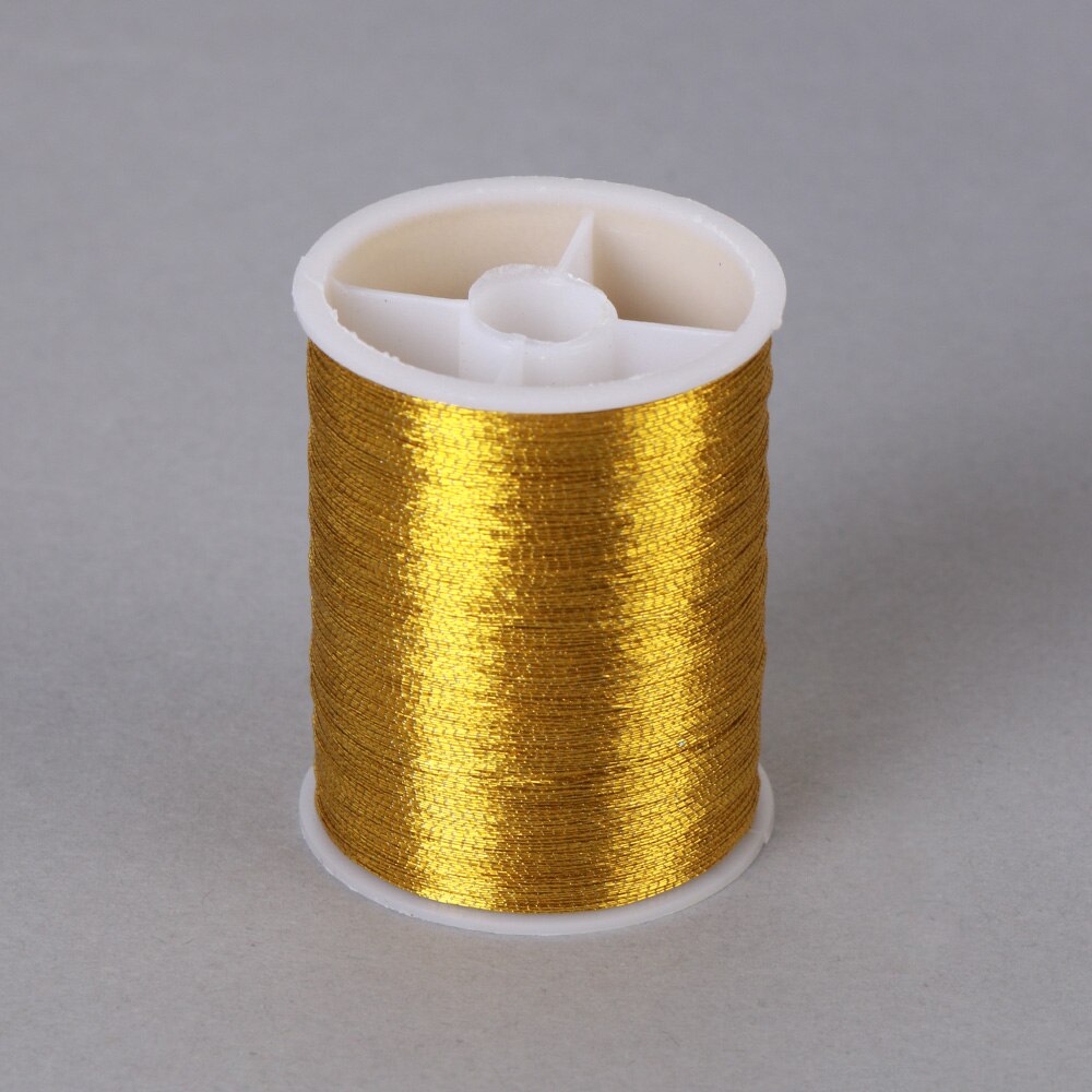 100 Meter Goud/Zilver Borduurgaren Draad Naaimachine Naalden Draad Diy Handgemaakte Ambachten Kruissteek Naaien Accessoires