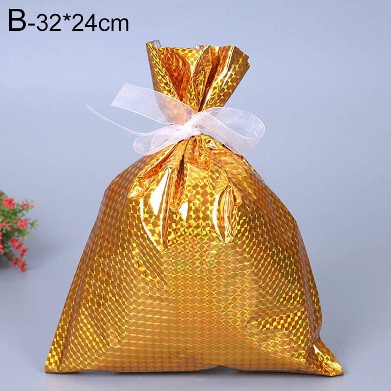 Kerst Cadeau Zakken Leuke Diverse Stijlen Goody Bags Cadeaupapier Feestartikelen Voor Kerst Candy Tas Met Linten: B