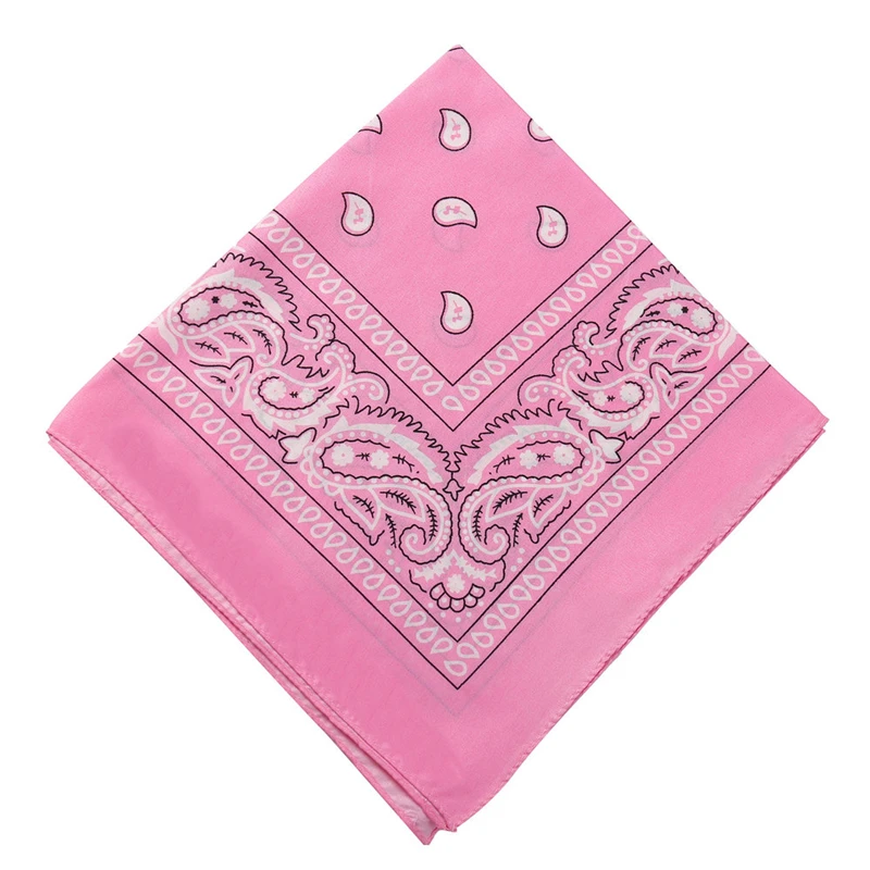 mujer Bandana bufanda niñas niños Punk pañuelos cuadrados sombreros bohemio pañuelo para la cabeza diademas accesorios para el cabello: Rosa