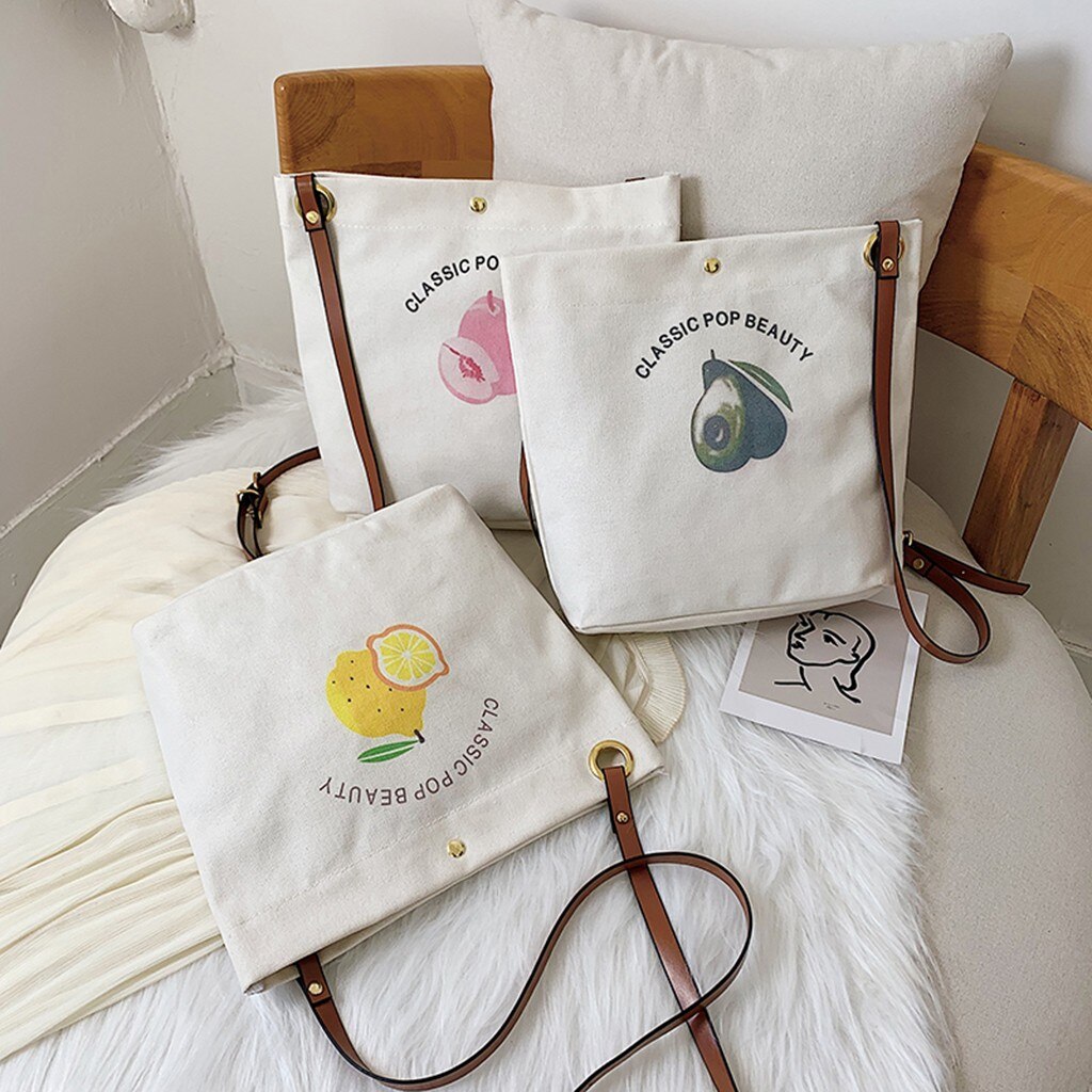 Vrouwen Canvas Boodschappentas Vrouwelijke Canvas Doek Schoudertas Eco Handtas Tote Herbruikbare Grocery Shopper Tassen Studenten Boekentas