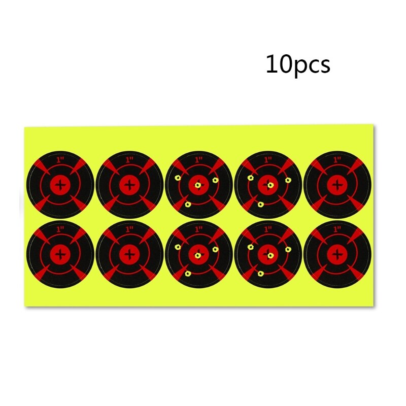 (100 Pcs/ Pack) Shooting Training Sticker Sticky Target Paper Portable and Durable Shooting Target Paper -1 Inch: 1 inch