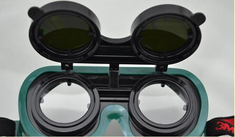3m 10197 svejsebeskyttelsesbriller flip-up udskifteligt svejseobjektiv, anti-ridse møder