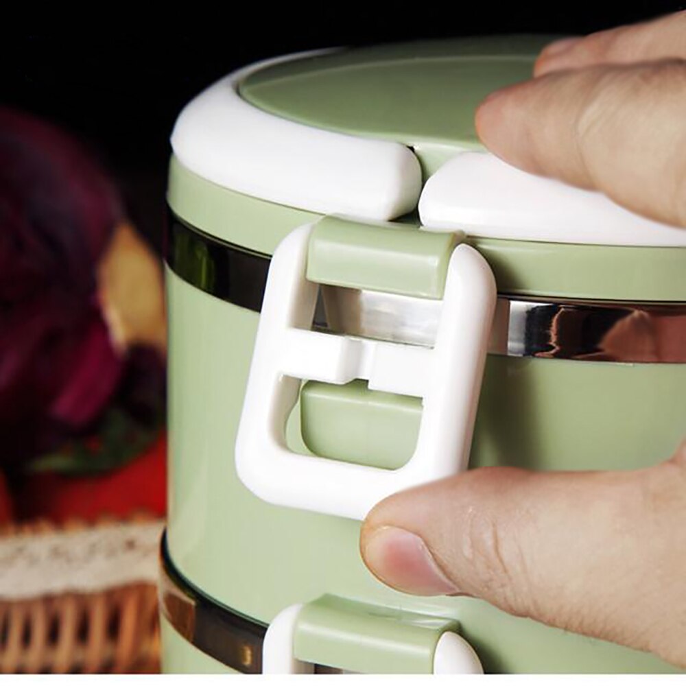 700 Ml Draagbare Lunchbox Roestvrijstalen Geïsoleerde Bento Lunchbox 1 Layer Servies Voedsel Opslag Container Lunchbox Met deksel