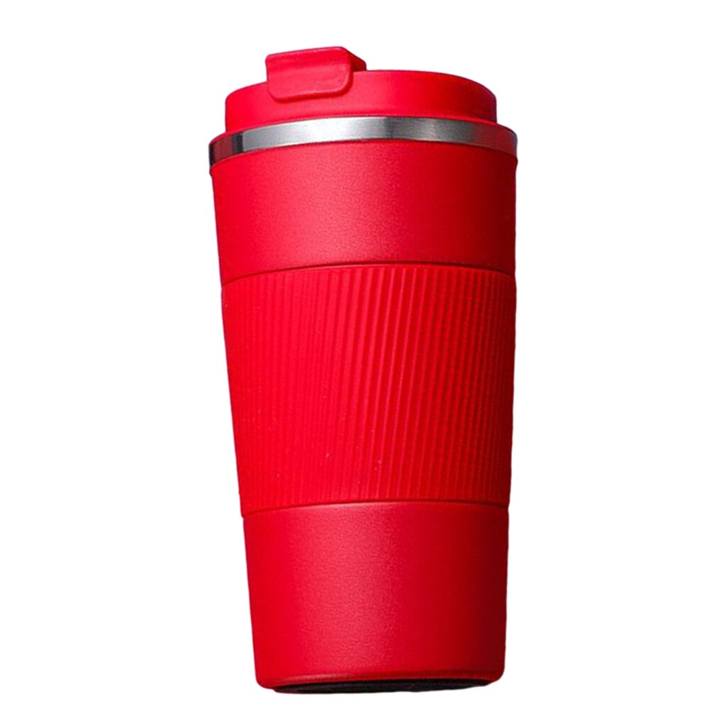 Coffee Mug & Cold Beverage Drinks Leak-proof Vacuum Travel Mug Reusable: 510ml Red