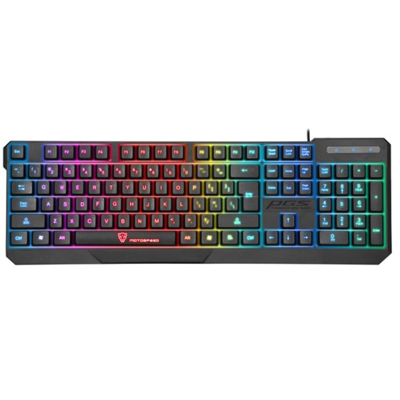 Motospeed K70 Waterproof Colorful LED Illuminated Backlit USB Wired Keyboard mechanical keyboard keys A30