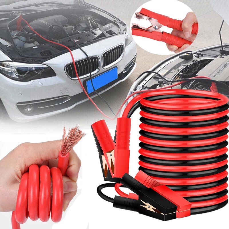 4M 2000 AMP Auto Booster Car Starting Jumper Cable Emergency Power Charging Battery Booster Cord Copper Wire car accessories