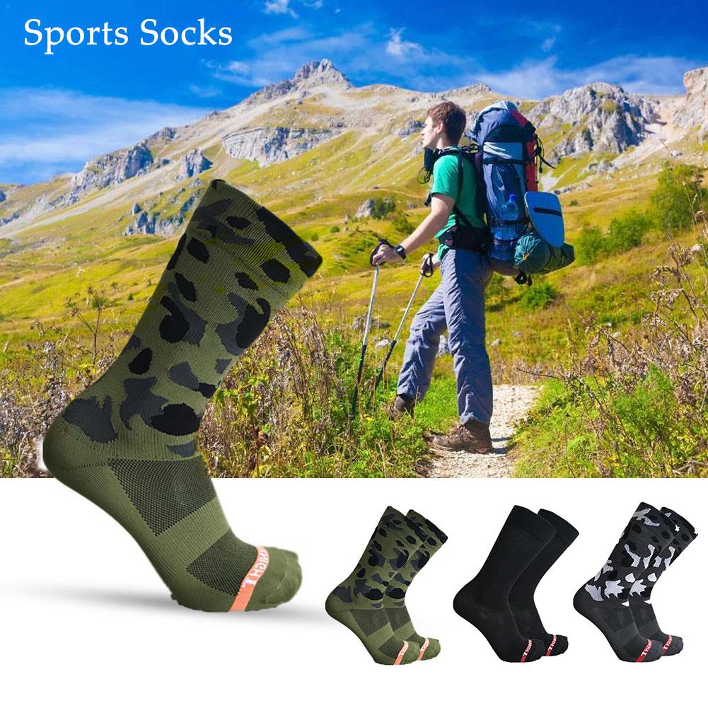 Olive Green Camouflage Outdoor Riding Cycling Sports Socks Unisex Bike Sock