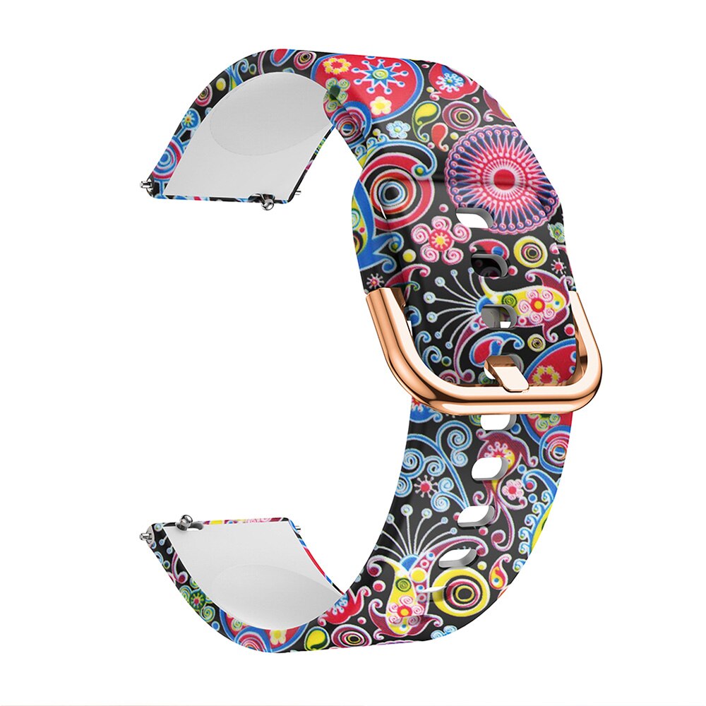 22mm Watch Band For Xiaomi MI Watch Strap Printing Silicone Watchbands Wristband Bracelet For Xiaomi Smart Mi Watch Color Sports: Colorful jellyfish