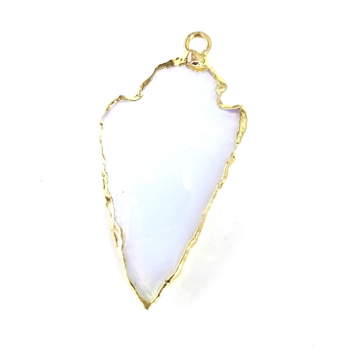 Naturale di Pietra di forma irregolare Trendy Agate Pendenti Con Gemme E Perle Del Pendente Della Collana per Monili Che Fanno FAI DA TE Collana Accessori Formato 24x26mm: 12