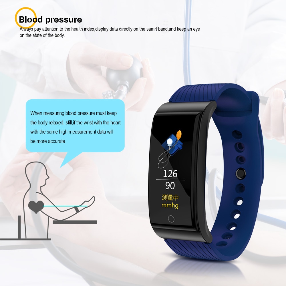 F4 Smart Band Blood Pressure Heart Rate Monitor Men Women Wristband Fitness Sports Watch Pedometer Smart Metal Bracelet