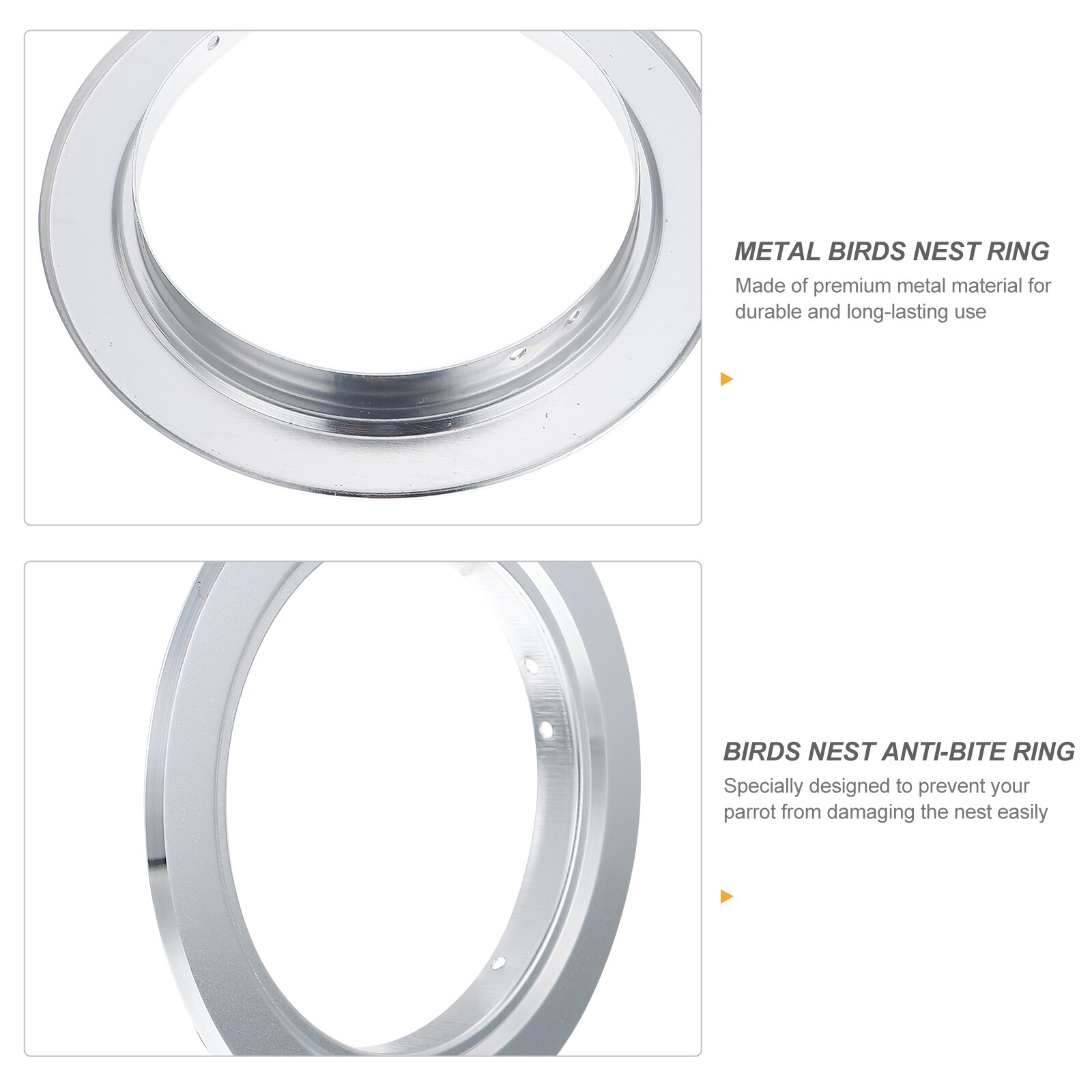 4 Stuks Ringen Vogels Nest Anti-Bite Ring Metalen Vogels Nest Ring Vogels Fokken Box Ring Voor Kooi Thuis huisdier