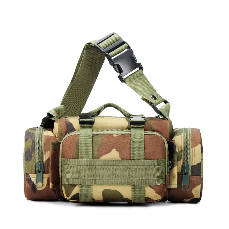 Multifunctional Outdoor Sports Camouflage Magic Waist Bag Handheld Single Shoulder Crossbody Camera Waist Bag for Men And Women: GRAY COLOR