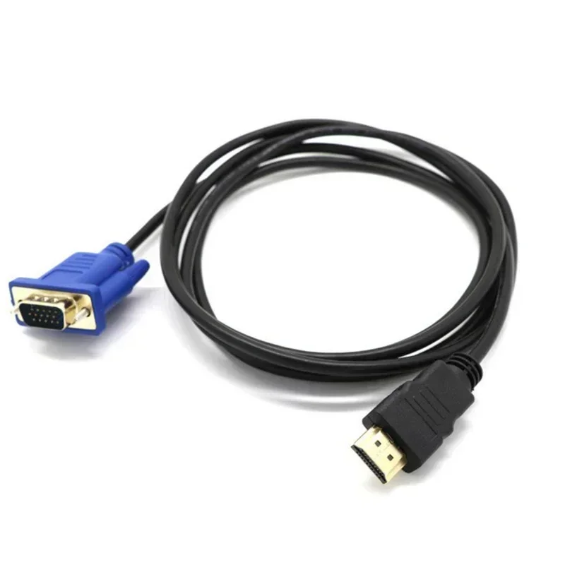 VGA To HDMI-15 Pin Video Cable Converter Adapter Full HD 1080P Converter Adapter Cable Computer Replacement Accessory: Default Title