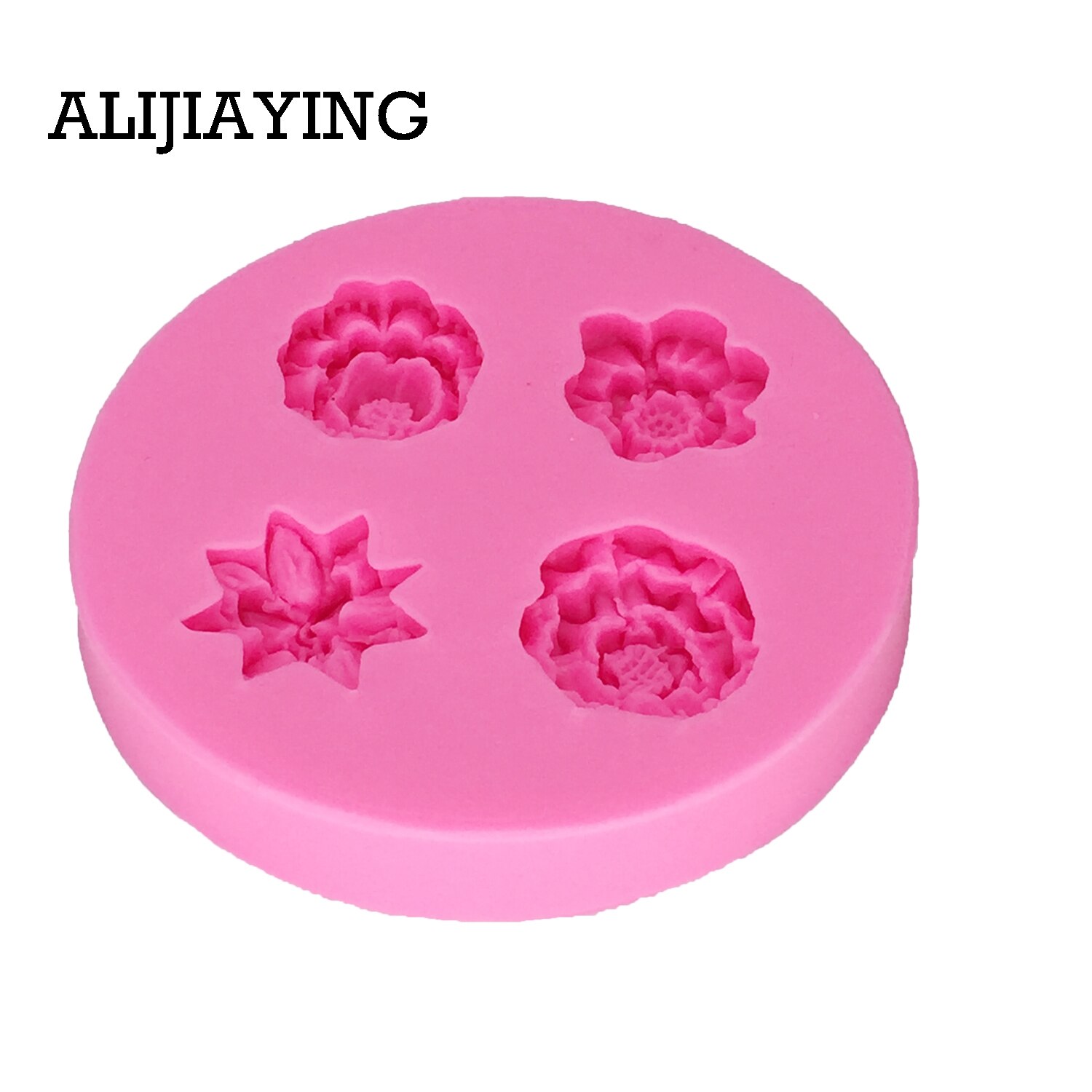 M1297 blomster silikone forme fondant forme kage dekorationsværktøj polymer ler slik chokolade forme kage stencil