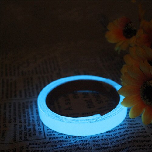 3M Luminous Tape Sticker High Visibility Waterproof Glow in the Dark Reflective Stripes Night Safety Warning Tape DIY Cinema: Blue1.5cmx3m