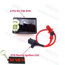 Performance 6 Pin DC CDI Box Racing Ignition Coil For Kymco SYM Vento Scooter GY6 50cc 125cc 150cc Engine Moped