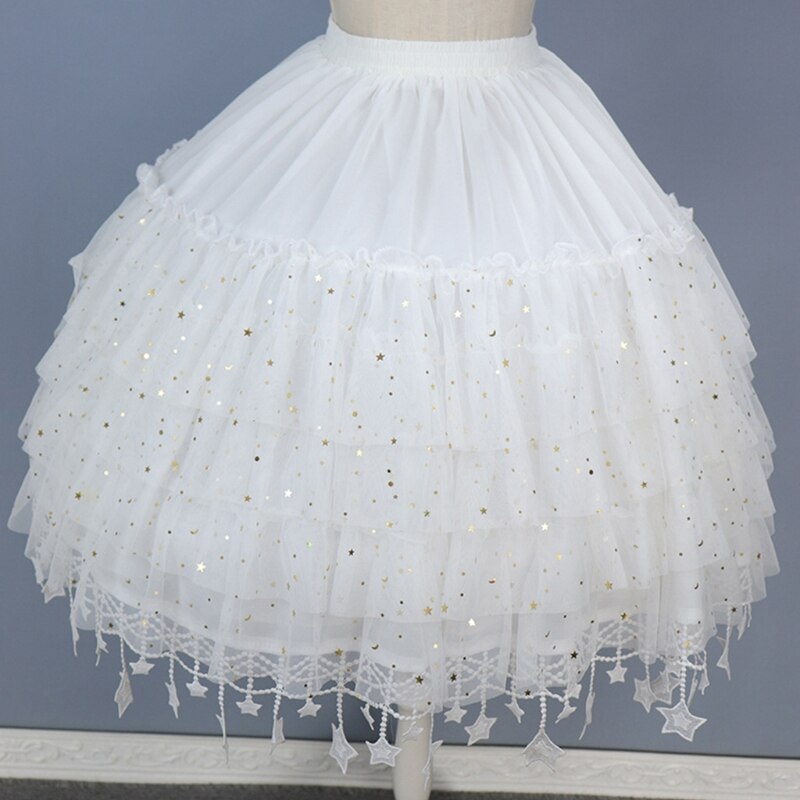 Vrouwen Crinoline Petticoat Korte Pluizige Rok Met 2 Hoops Baljurk Half Slips Onderrok Voor Wedding Bridal Jurk