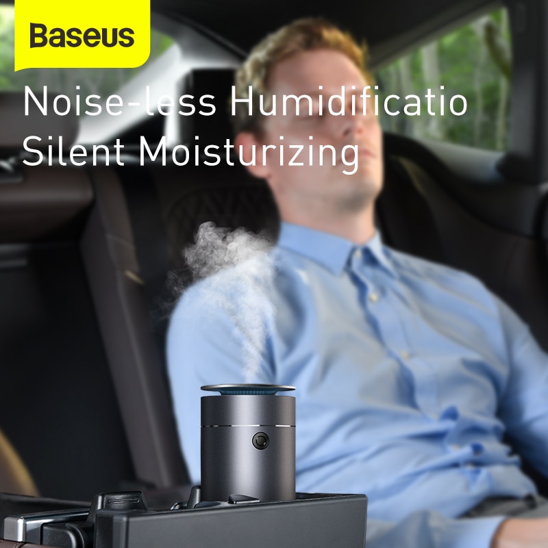 Baseus luftfugter metal luftfugter luft aromaterapi diffusor til hjemmebilkontor usb smart ultralydsfugter
