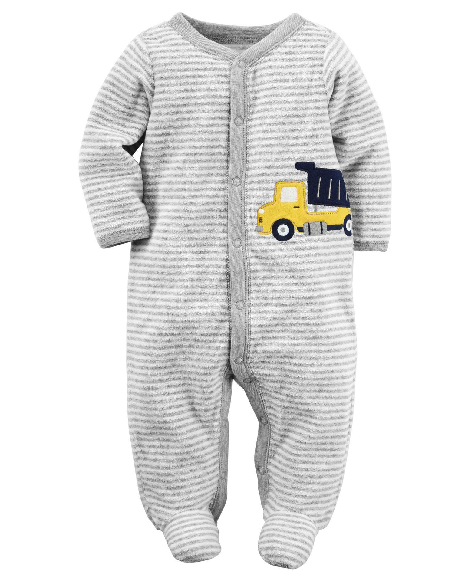 carrettiere's a strisce cotone asciugamano macchina Borsa piede lungo salita bambino Abiti 0-12 mesi neonato bambino ragazzo Abiti Recien Nacidos Babygrow: 3M