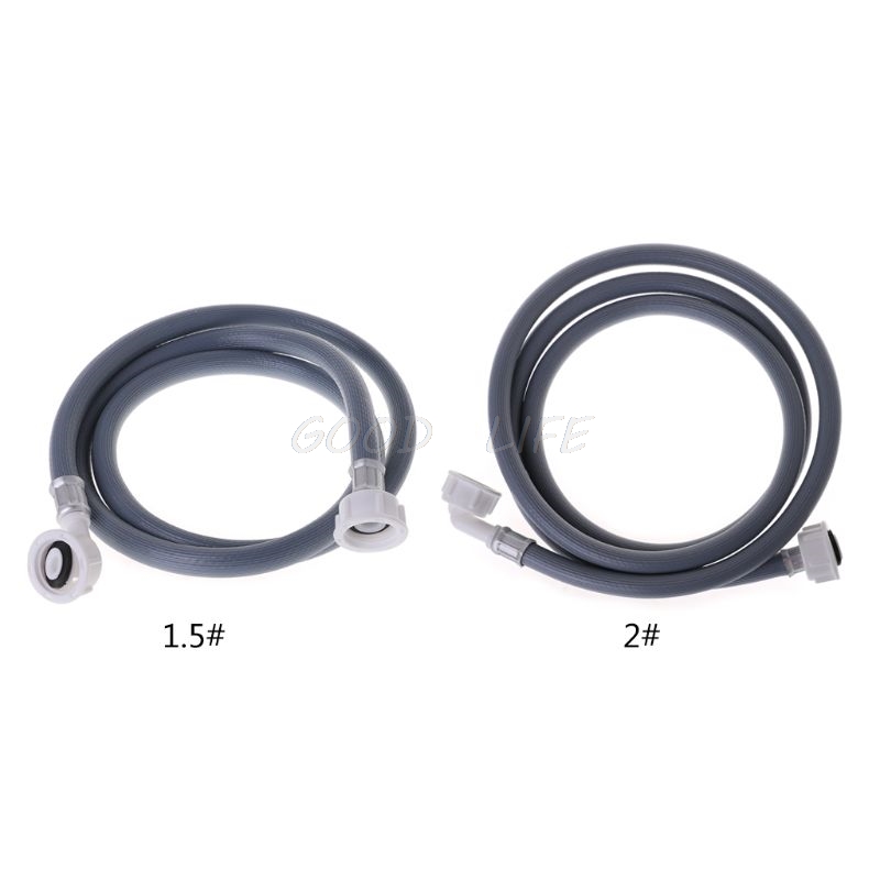 Washing Machine Dishwasher Inlet Pipe Water Feed Fill Hose With 90 Degree Bend 1.5m/2m Plastic Water Inlet Pipe