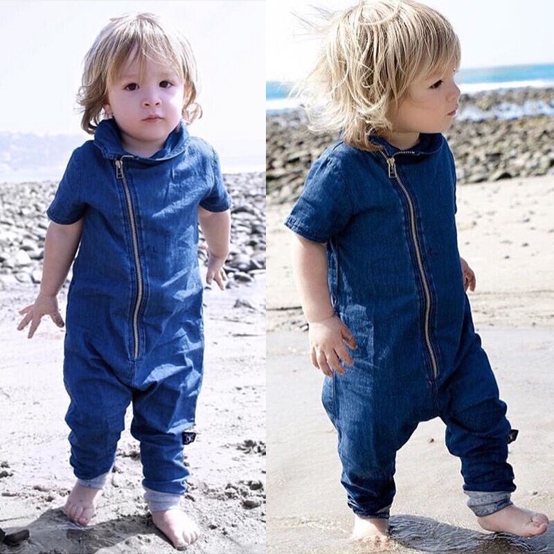Goopom-vêtements en Denim pour garçons | Tenue mignonne pour bébé garçon, combinaison en Denim, une pièce, à la , automne