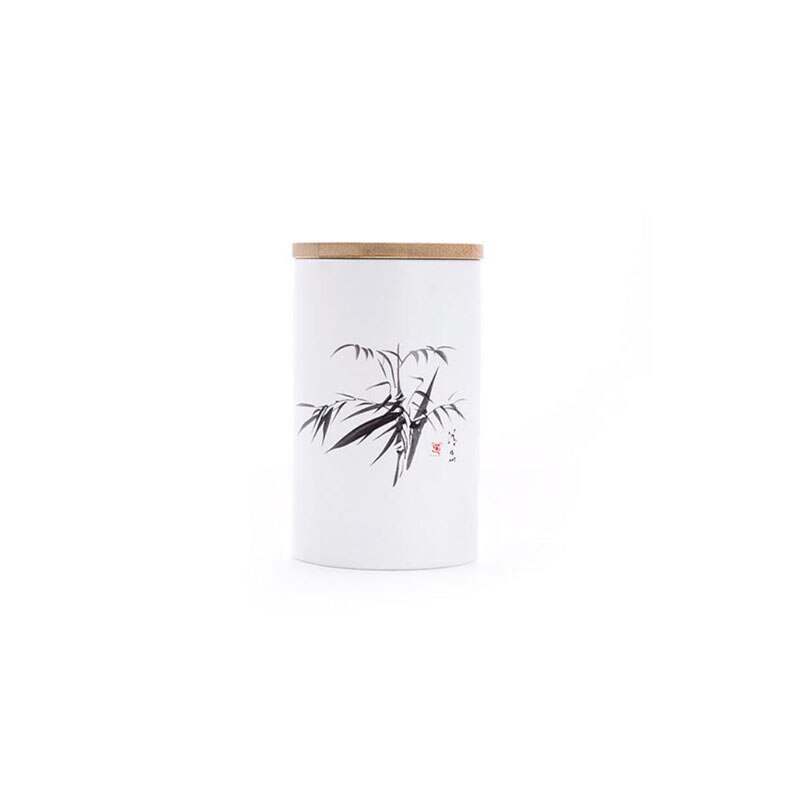 Decal Tea Cans Household Porcelain Sealed Tank Ceramic Tea Sets Candy Coffee Dried Fruit Storage Jar Moisture-proof Tea Caddy: color 7