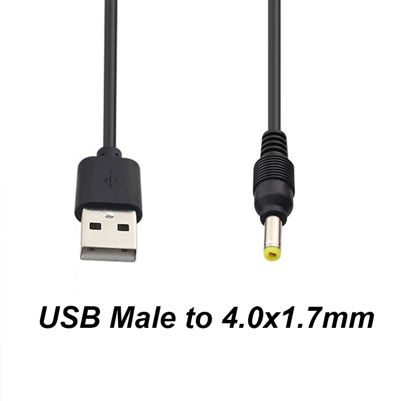 5V USB tipo A macho a DC Cable de cargador conector Jack Cable de extensión de fuente de alimentación 22AWG 3A: Blanco / 1 metro
