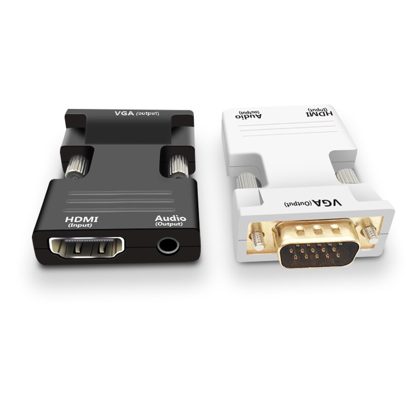 1080P HDMI naar VGA Adapter Man-vrouw Digitaal Naar Analoog Audio Video Converter Kabel voor PC Laptop TV box Projector