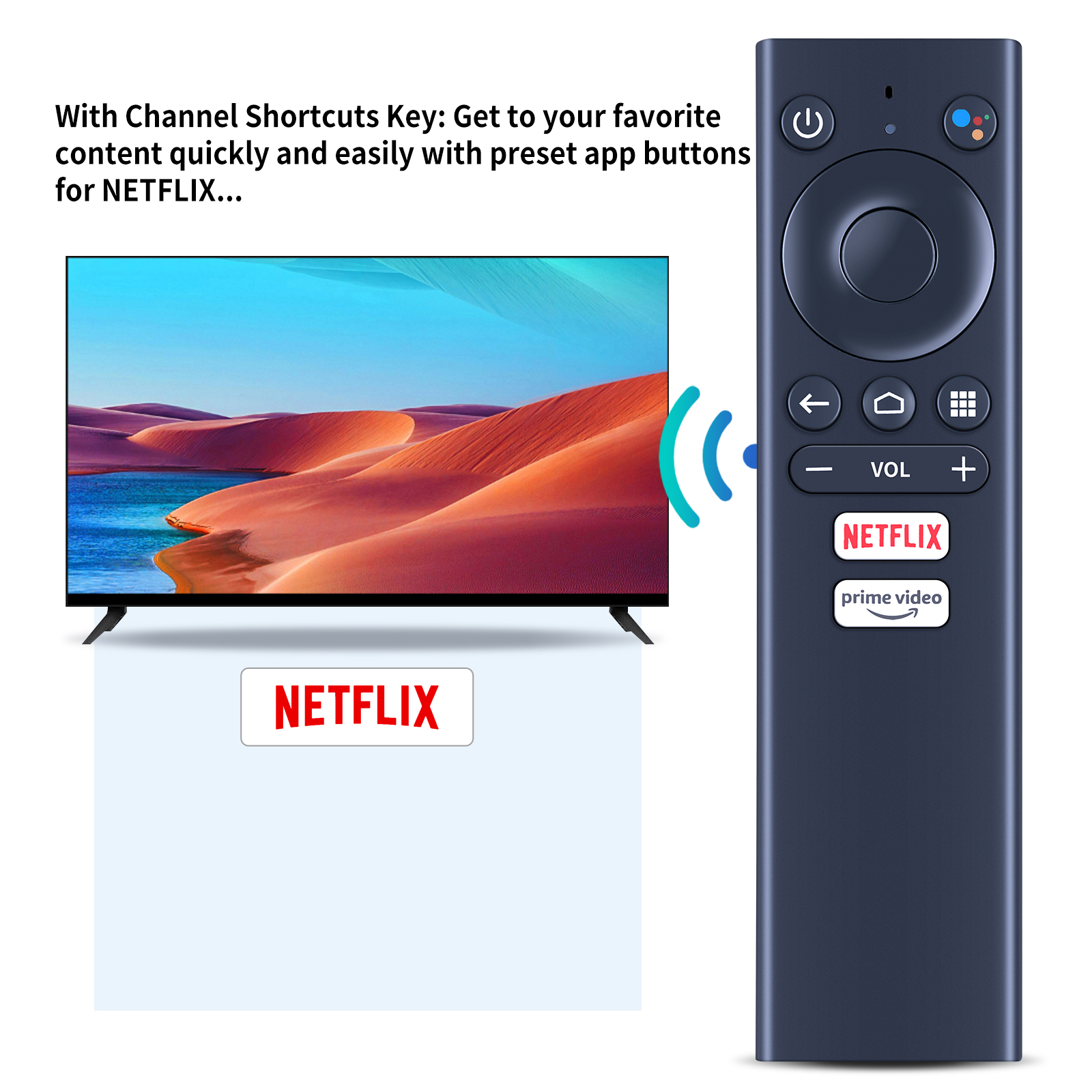 For SKYWORTH Strong Leap-S1 4K Ultra HD Android TV Box with Voice -Black Remote Control