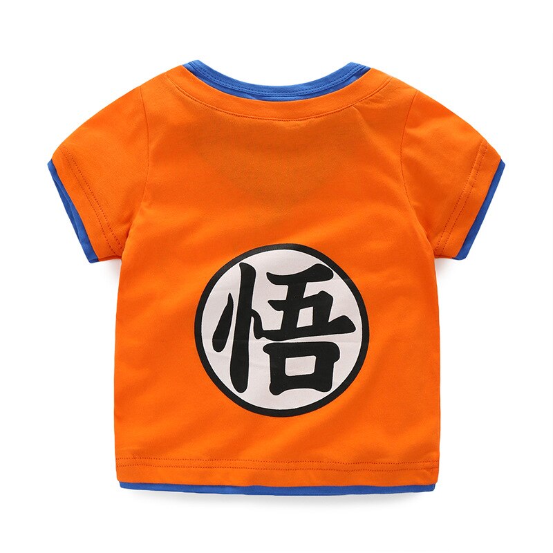 Cartoon Dragon Ball Goku Baby Jongens T-shirt Zomer Casual Katoen Kinderen Kleding Mode Kinderen Tops Tee Voor 3-7 Y