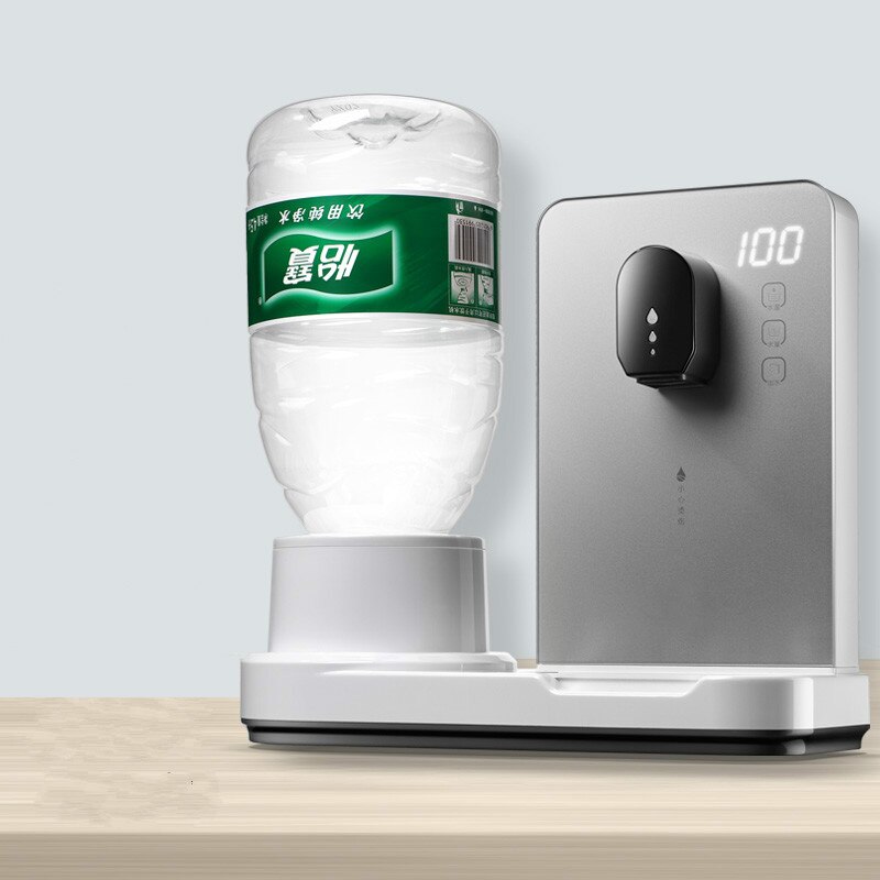 Desktop Quick Drinking Water Machine Desktop Mini-type Temperature Regulating Household Intelligent Direct Drinking Boiler: Silver