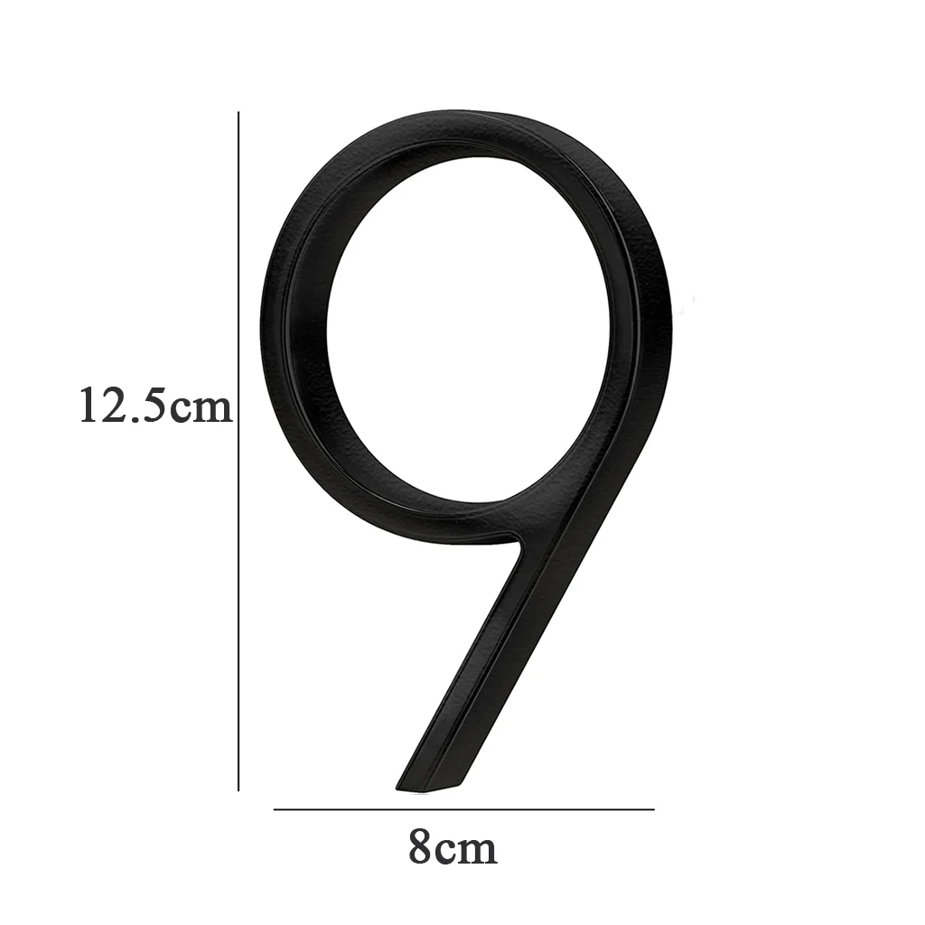 5Inch Large Metal House Number Outdoor Door Number Plate Letter Sign, Address Mailbox Number for Apartment Room Home Decoration: Bronze