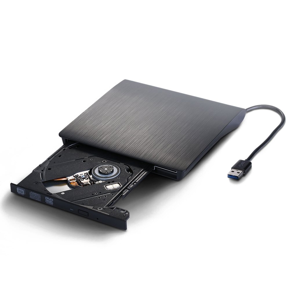 Burner USB 3.0 DVD CD R / RW external Slim Ultra Smooth Recorder / Player External Portable Netbook Laptop Desktop, Windows Ap